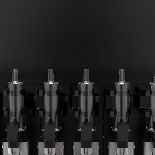 Syringe needle inspection module for pre-filled syringes