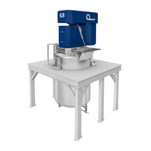 Top-mounted disperser for high-viscosity products
