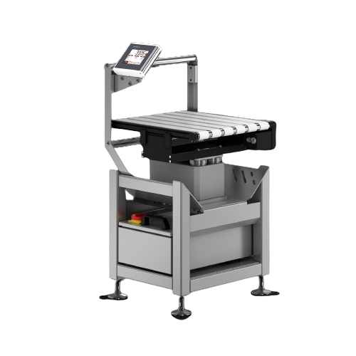 Compact checkweigher for letters and small packages
