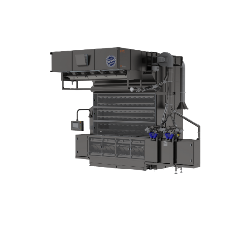 Industrial dough proofer for high-capacity baking lines