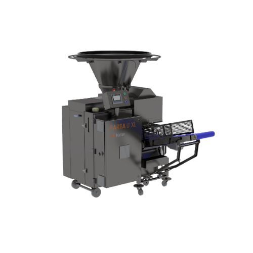 Three-pocket dough divider for high-output bakery production