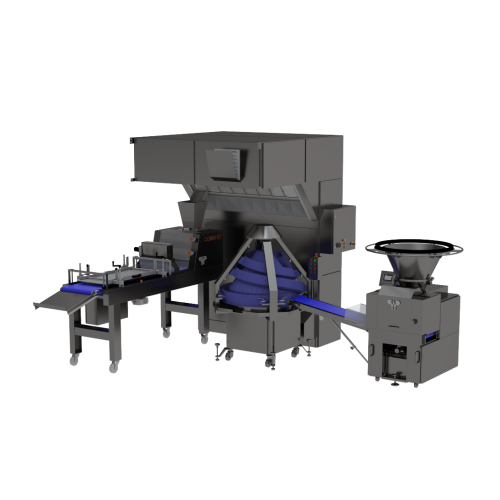Automated bread production line for toast bread and rolls