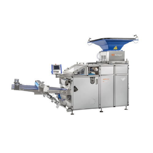 Dough divider and moulding system for industrial bakeries