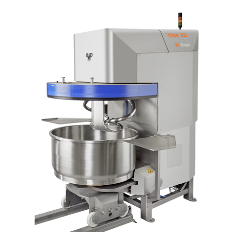 Linear mixing system for high-capacity dough production
