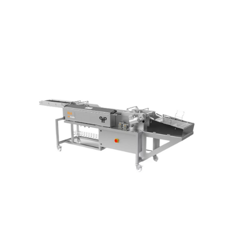 Continuous deep fryer for catering