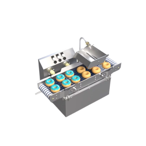 Donut glazing system for rapid production
