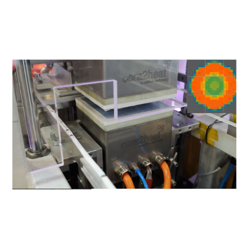 Heating system for sustainable moulded pulp packaging