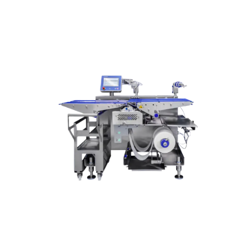 Compact belt separator for food packaging lines
