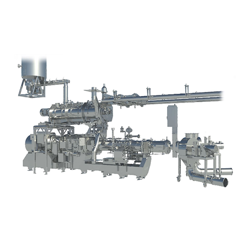 Extruder for aquatic feed production