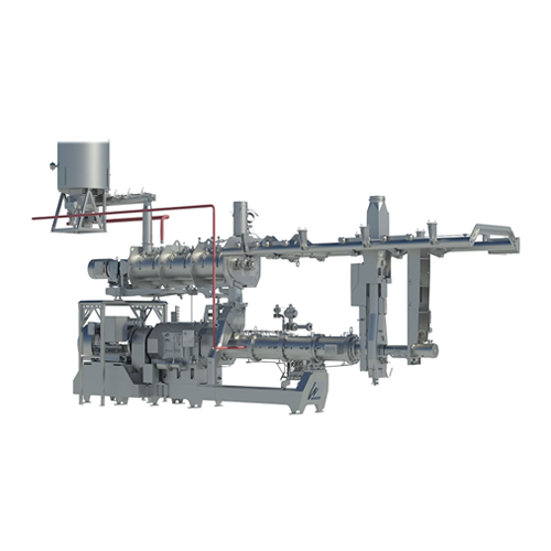 Extruder for high-volume pet food production