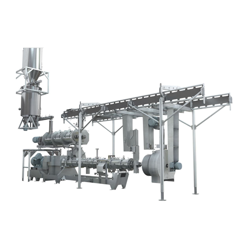 Twin screw extruder for pet and aquatic feed