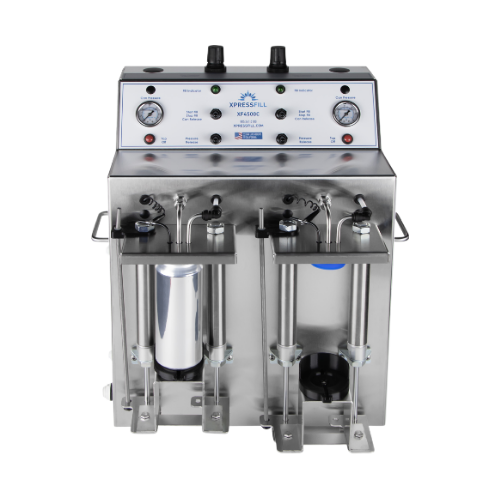 Counter pressure can filler for carbonated beverages