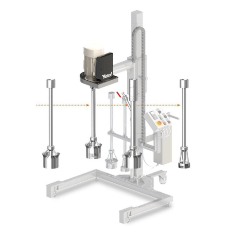 Multipurpose mixing equipment for chemical and pharmaceutical production