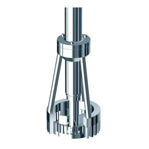 High-shear batch disperser for chemical and food industries