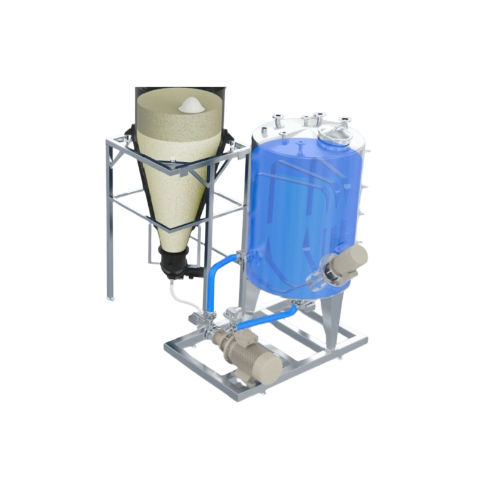 Powder wetting and dispersion system