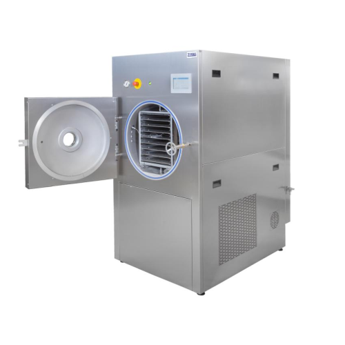 Food freeze dryer for bulk materials