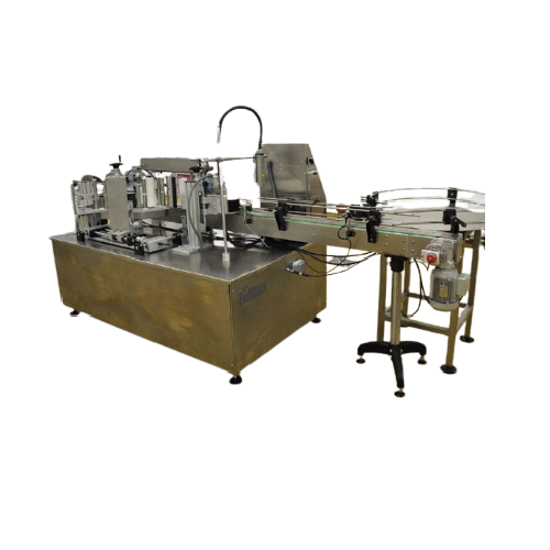 Automatic packing, capping, and labelling line for juice products