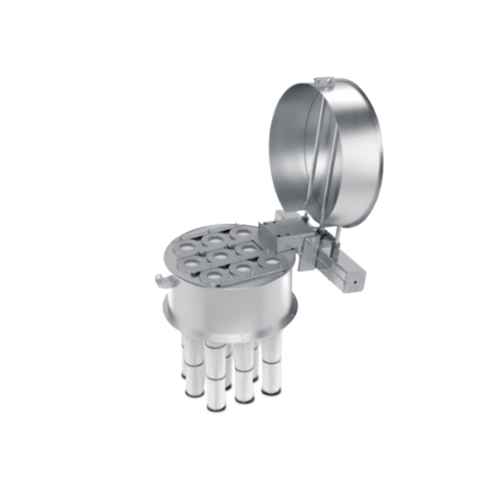 Continuous pneumatic silo air filtering system