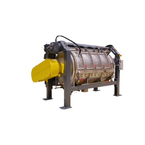 Horizontal cooling mixer for industrial applications