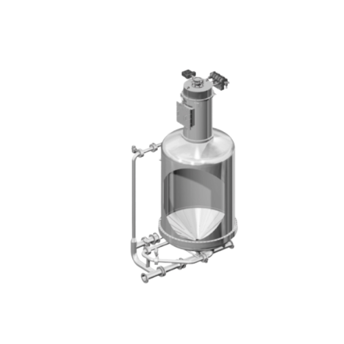 Pneumatic mixer for fluidizable bulk materials