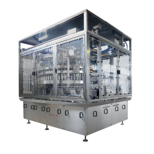 Rotary piston fillers for pumpable products