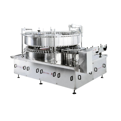Rotary vacuum fillers for liquid and semi-liquid food products