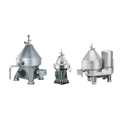 Milk and whey skimming centrifuge