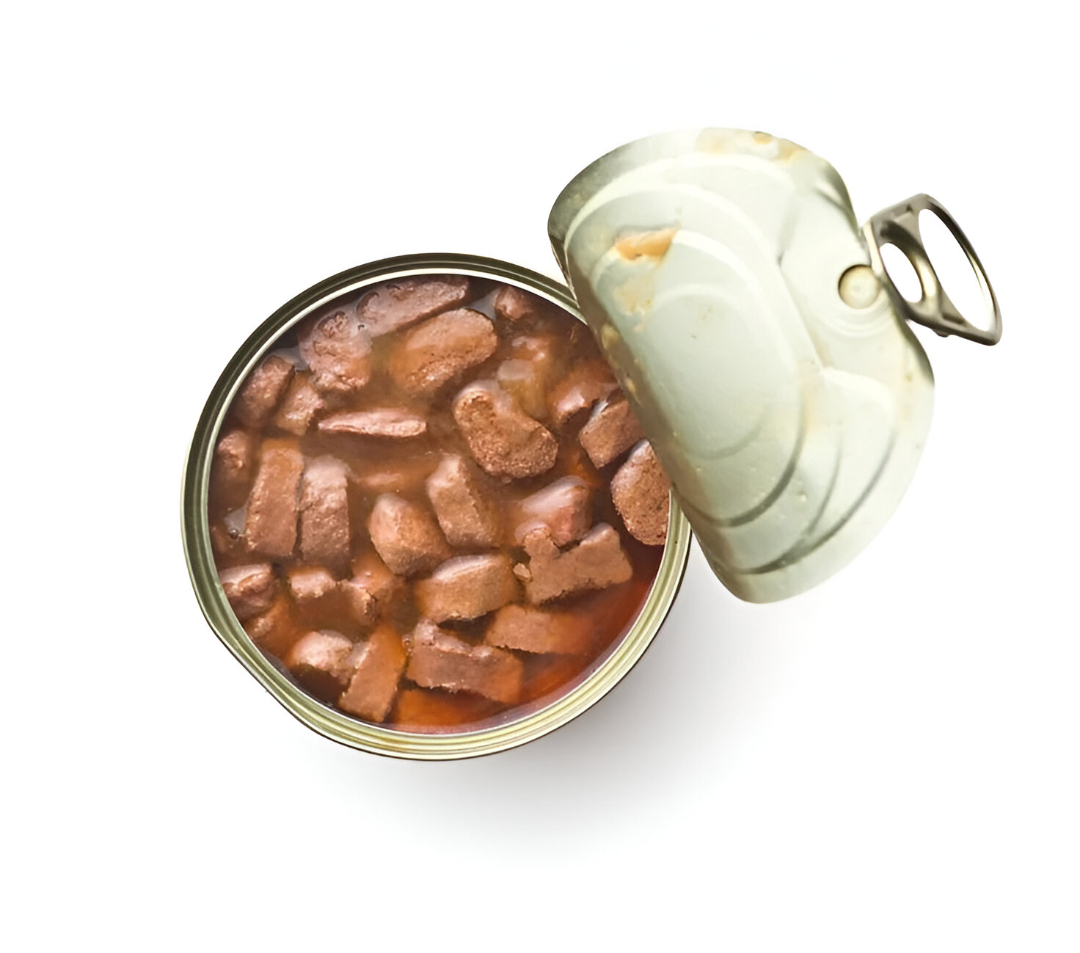 Canned dog food