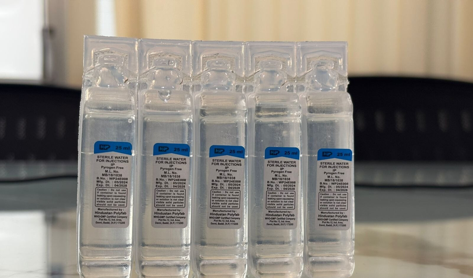Sterile water for injection