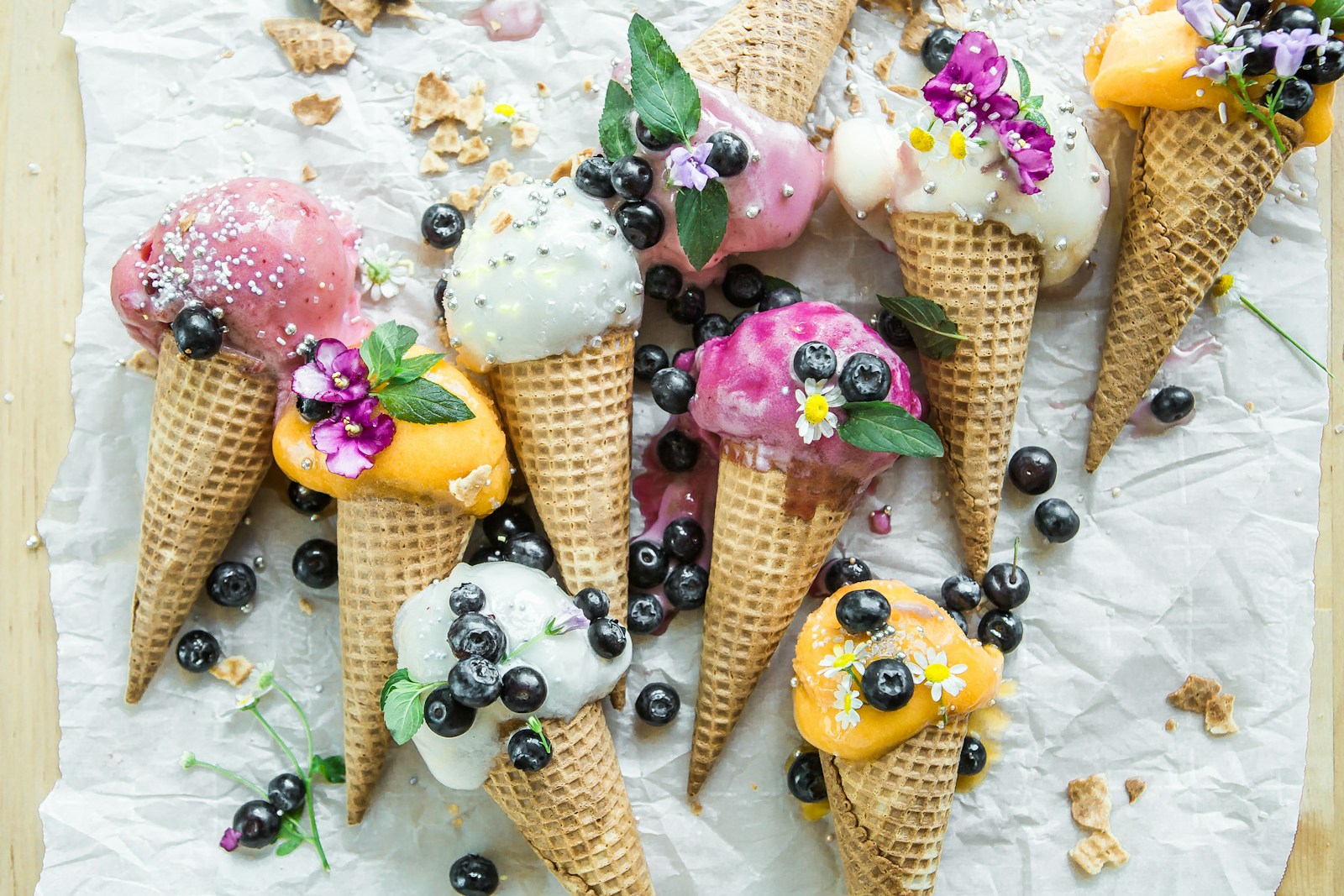 Multi-lane ice cream wrapper