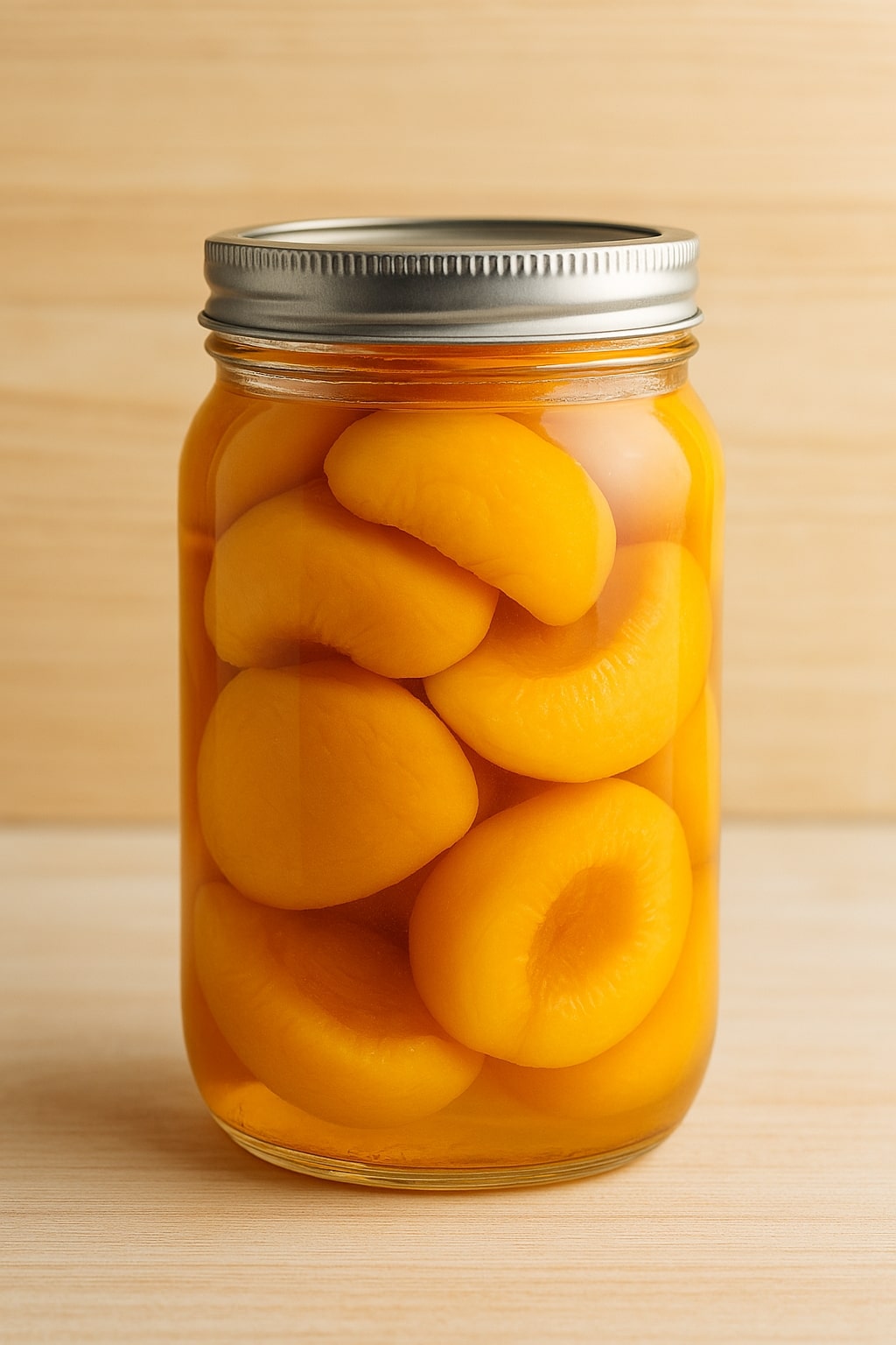 Canned peaches