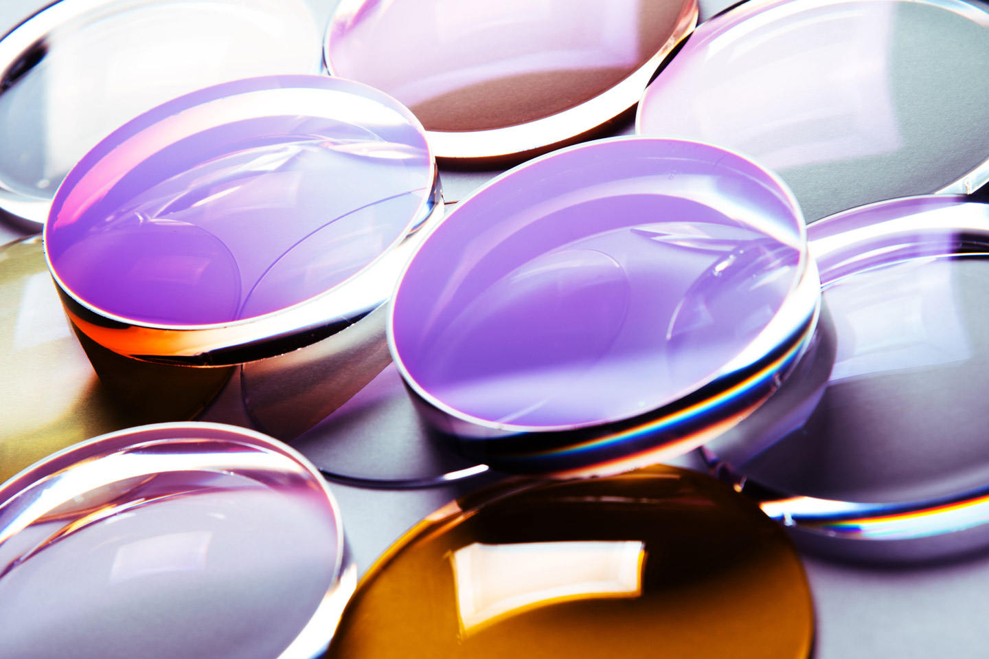 Anti-reflective coated lenses