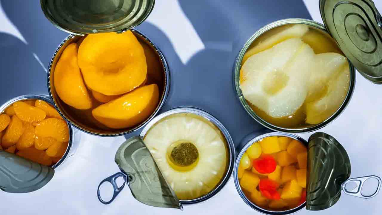 Canned fruits