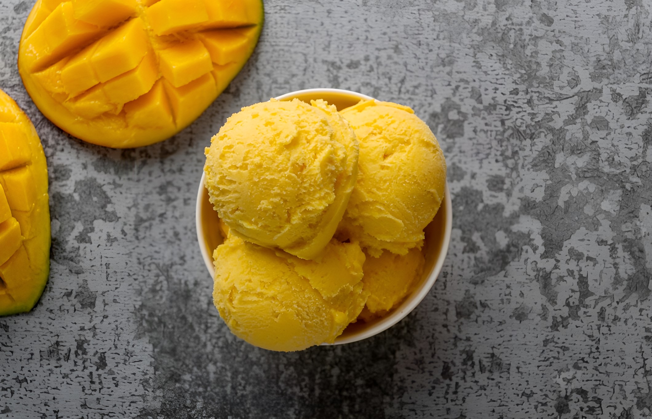 Mango sorbet