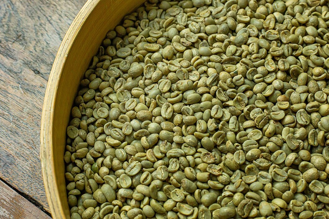 Green coffee beans