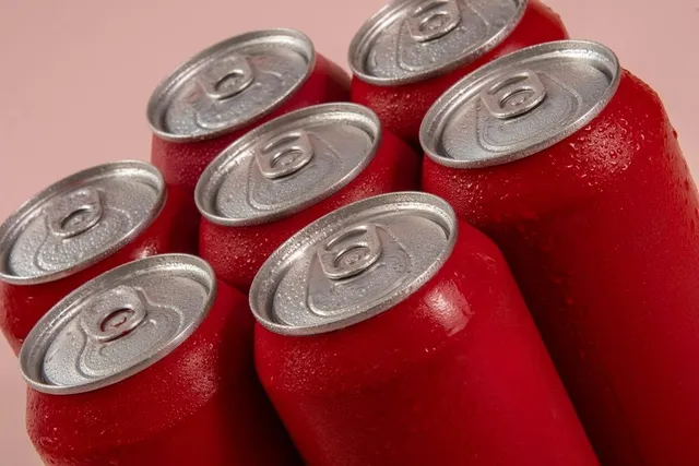 Canned soft drinks