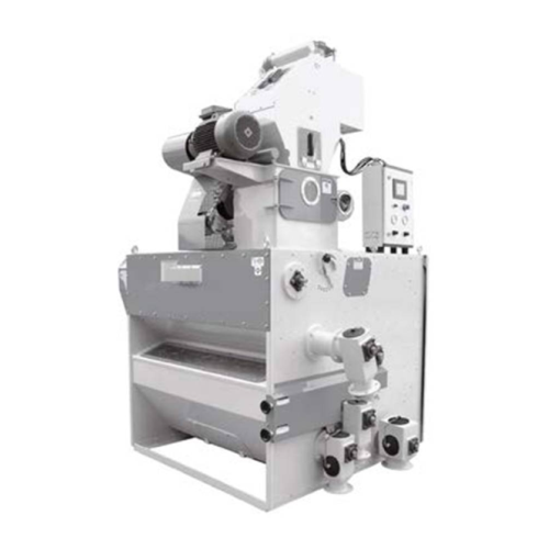 Glume aspirator with paddy husker