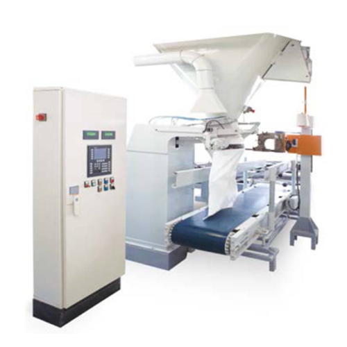 Automatic packaging machine for open-mouth bags