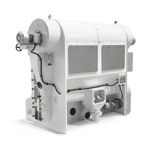 Separation system for low-density materials from grains